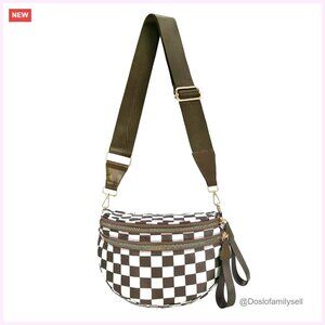 Nylon Crossbody Bag Crescent Fanny Pack Shoulder Bag